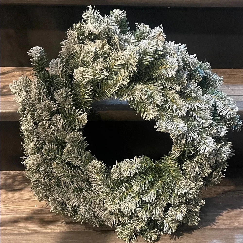 Bloom Frosted Green Holiday Wreath